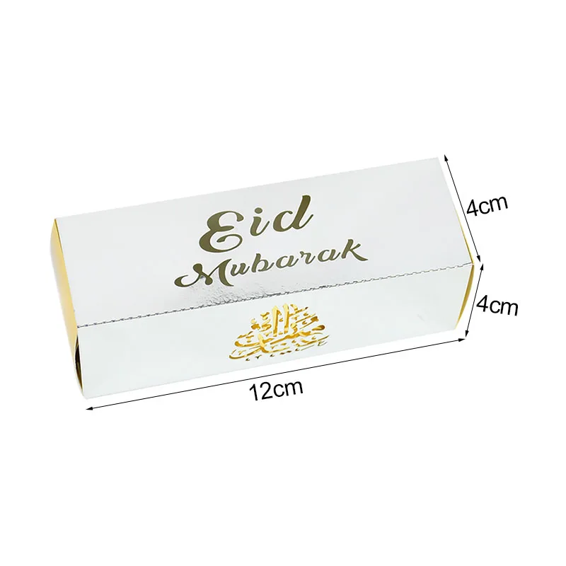 10pcs Happy Eid Mubarak Candy giftbox ramadan Gastgeschenke /verschiedene Farben 