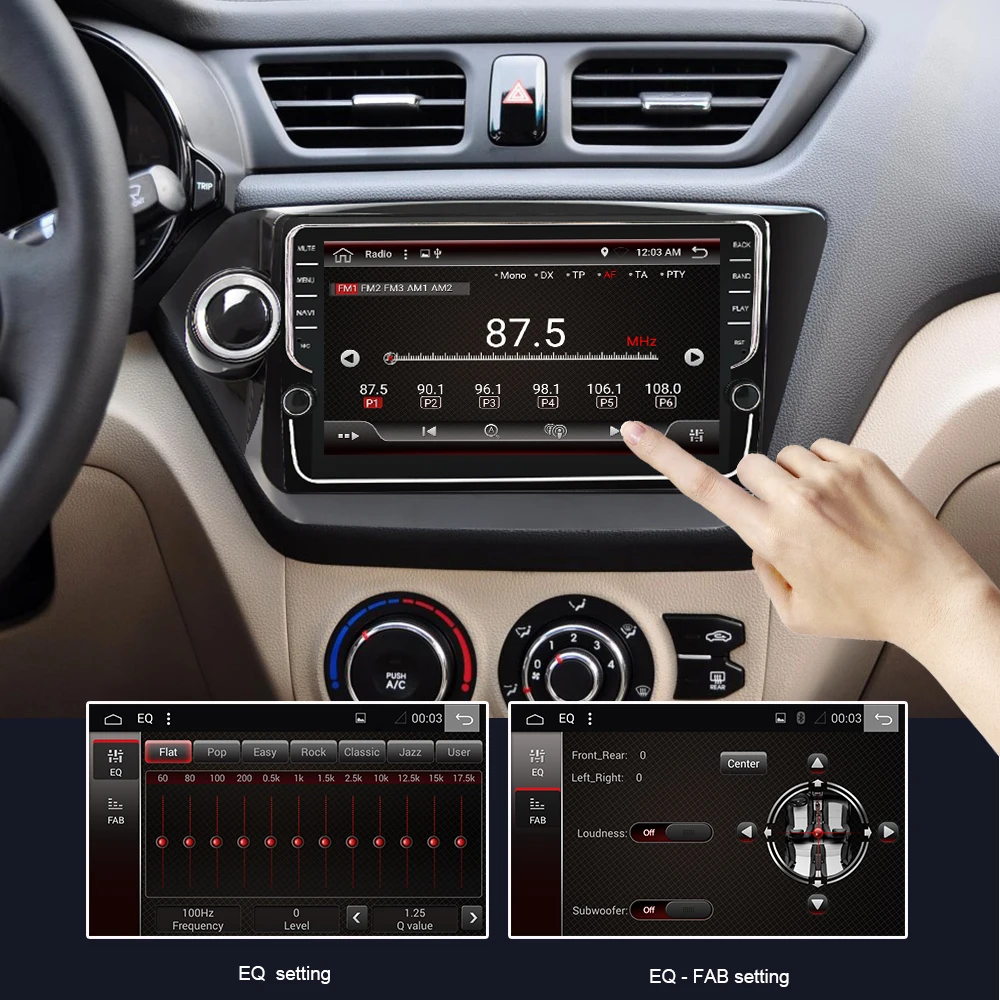 Flash Deal Eunavi 2 Din Car Multimedia Player GPS Android 9 DVD Automotivo Radio For Kia k2 RIO 2010 2011 2012 2013 2014 2015 PX6 4G+64G 3