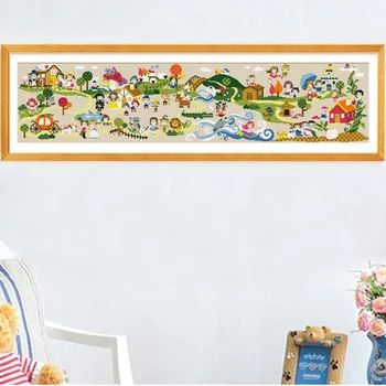 

K5 FAIRY TAIL DIY Craft Stich Cross Stitch Package Cotton Fabric Needlework Embroidery Crafts Counted Cross-Stitching Kit