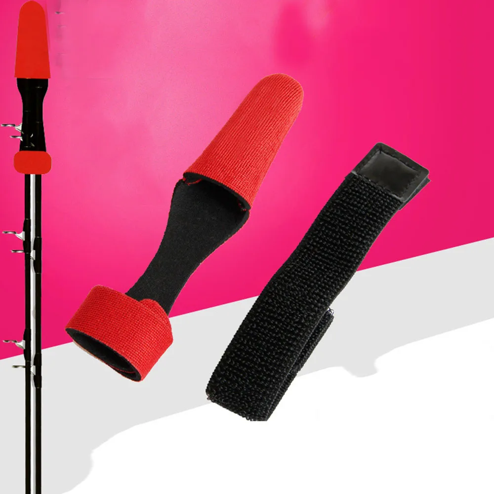 

Hot Sale Fishing Pole Cap Four-axis Lycra Portable Outdoor Fishing Tackles Fishing Rod Protective Cover With Beam Ribbon
