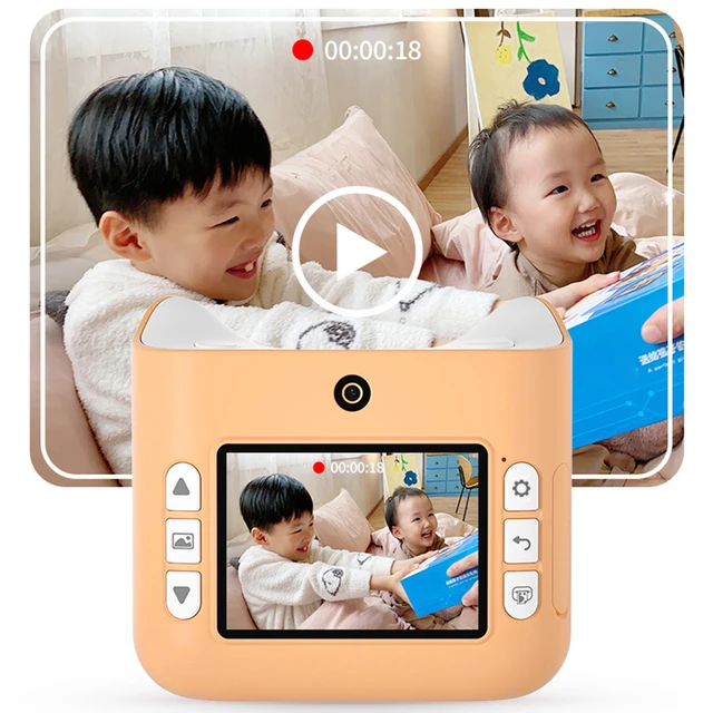 appareil photo enfant,appareil photo instantané,Appareil Photo instantané  professionnel pour enfants, chiot mignon, jouets pour enfants, caméra vidéo  numérique avec impression - AliExpress