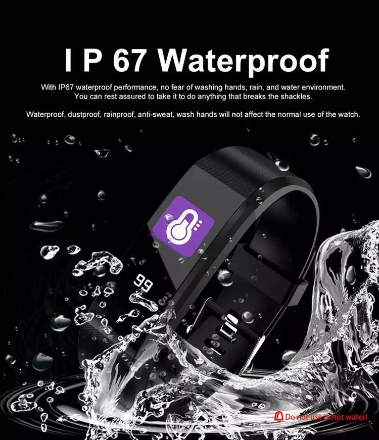 best digital watch for women 115 Plus Smart Watch Health Smart Wristband Heart Rate Sleep Monitor Fitness Pedometer Waterproof Men Women Kids Sport Bracelet solar digital watch