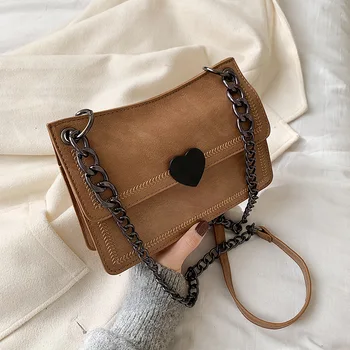 

Autumn and winter small bag female 2020 new tide fashion retro simple chain women shoulder slung wild texture small square bag