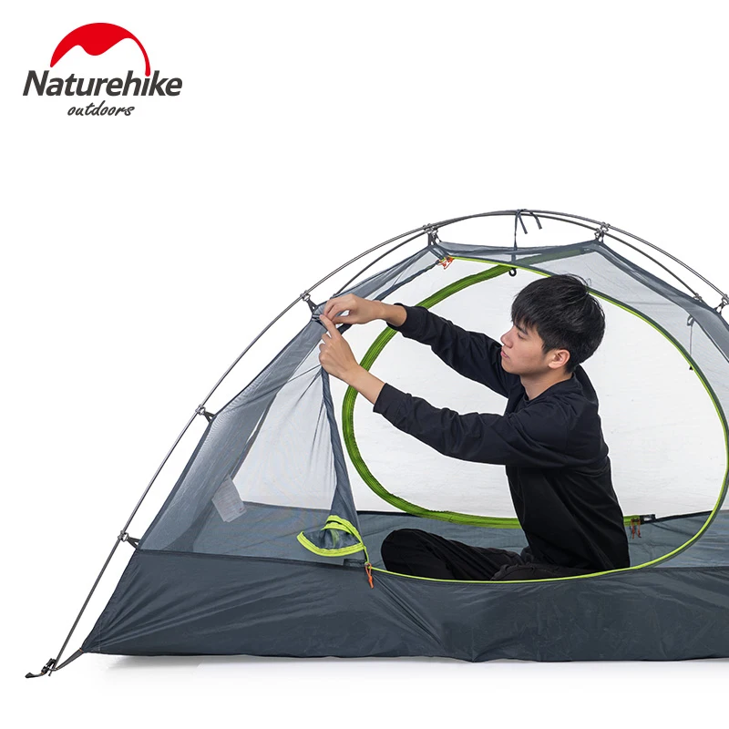 Naturehike кемпинг 2 Человек Палатка Открытый 20D нейлон кремния двухслойный Сверхлегкий Палатка портативный Туризм Пикник 3 Сезона Палатка
