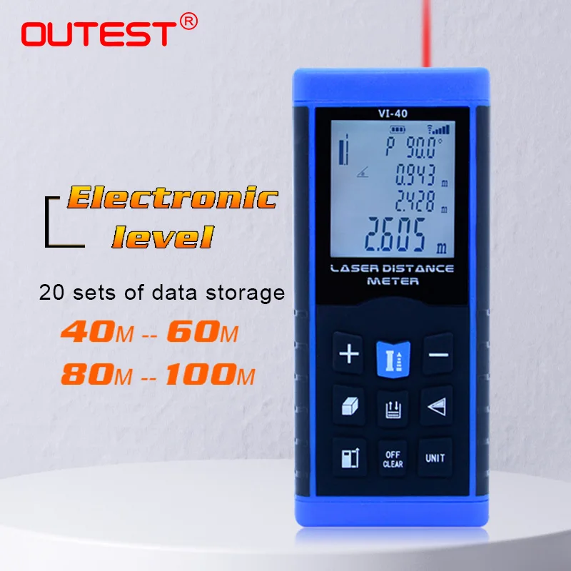 OUTEST Mini Laser Distance Meter Rangefinder Trena Laser Tape Range Finder Build Measure Device Ruler Test Tool 40m/60m/80m/100m OUTEST Mini Laser Distance Meter Rangefinder Trena Laser Tape Range Finder Build Measure Device Ruler Test Tool 40m/60m/80m/100m