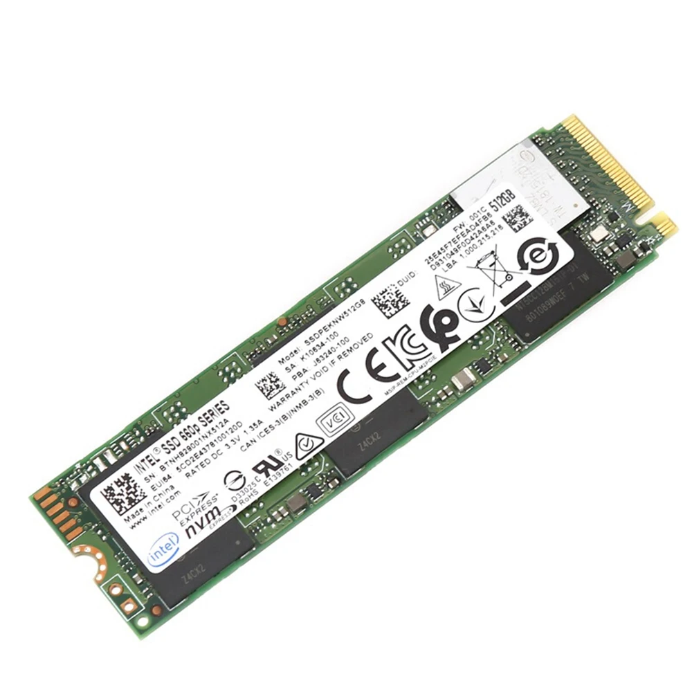 Intel 660p SSD 2 ТБ 1 ТБ 512GB NVMe PCIe 3,0X4 3D NAND Внутренний твердотельный накопитель M.2 2280 внутренний SSD ТБ SSD Nvme Ssd M2 Pcie