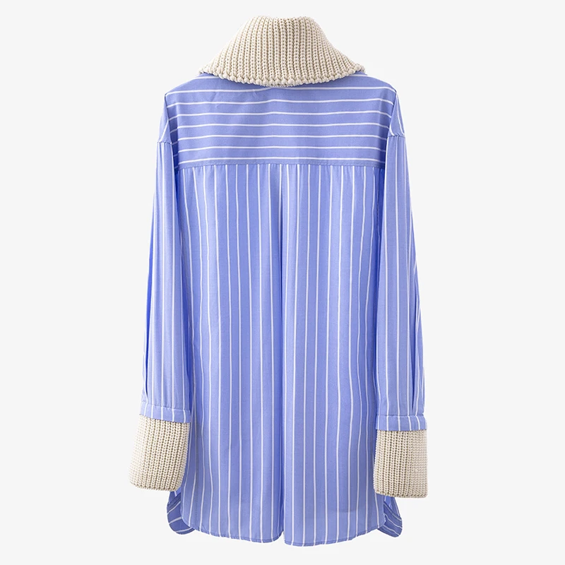 TWOTWINSTYLE Striped Patchwork Knitted Women's