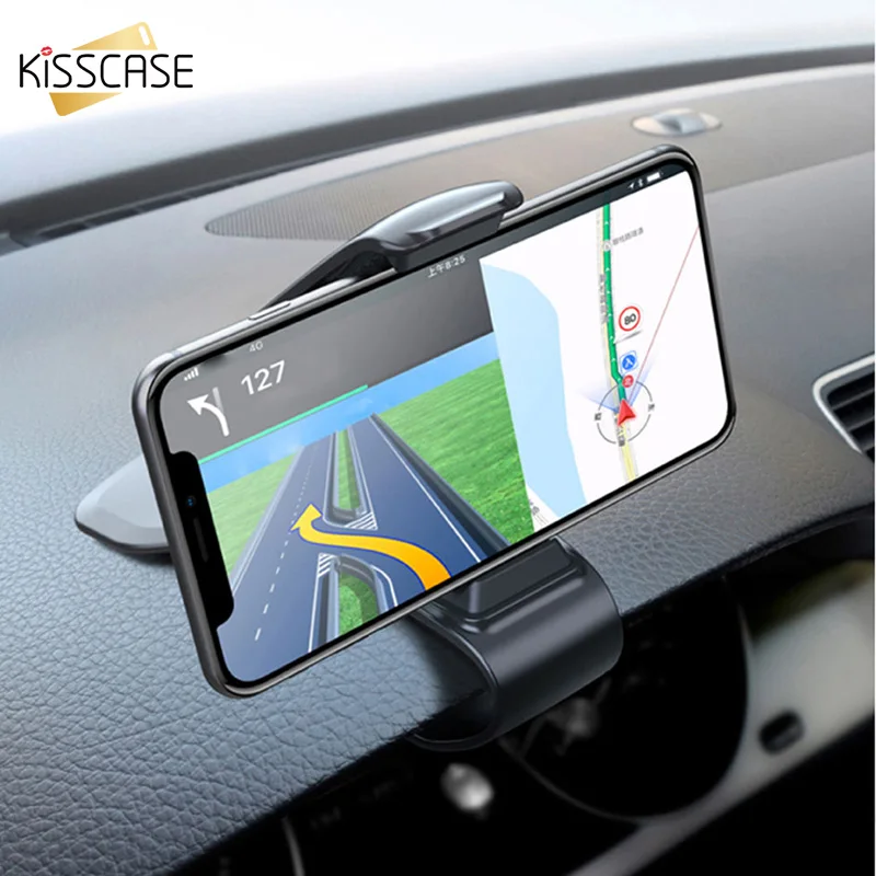 

KISSCASE Dashboar Phone Holder Stand For Huawei P20 Lite Universal GPS Navigation Mobile Holder for iPhone XR XS For Xiaomi mi 9