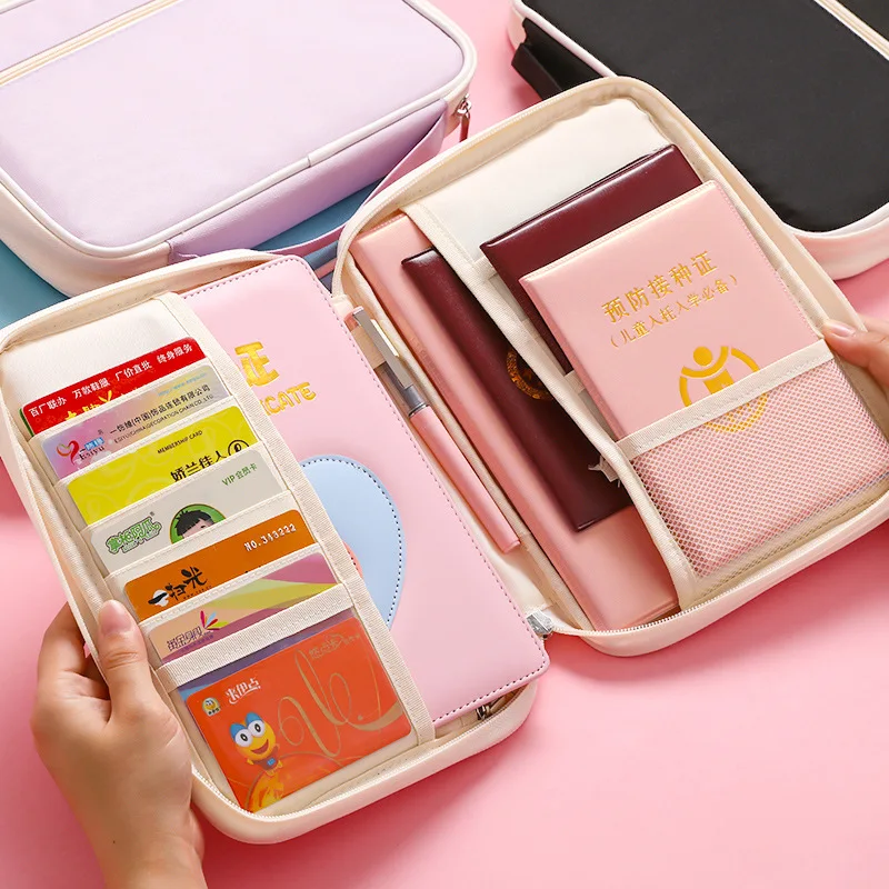 

Documents Storgage Bag Box Family Multilayer Large-Volume of the Chests Archives Voucher File Passport Card Pack Organizing Fold