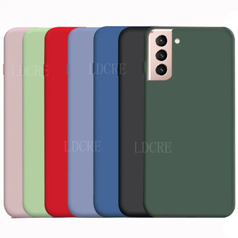 Per Cover Samsung Galaxy S21 Custodia Per Samsung S21 Antiurto Cover Paraurti In Silicone Liquido Originale Per Samsung S21 Ultra Fundas