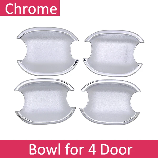 Bowl 4 Door Роскошная хромированная накладка на ручку для Citroen C4 Pallas Triomphe Quatre 2004~ 2010, аксессуары, автомобильные наклейки 2009 2008 2007 - Название цвета: Bowl 4 Door