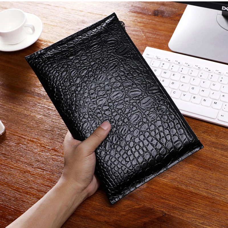 

Wmnuo Clutch Bags Men's Handbags Alligator 100% Genuine Leather Mens Day Clutches Male Large Purse For Men's Clutch Long Man Wal