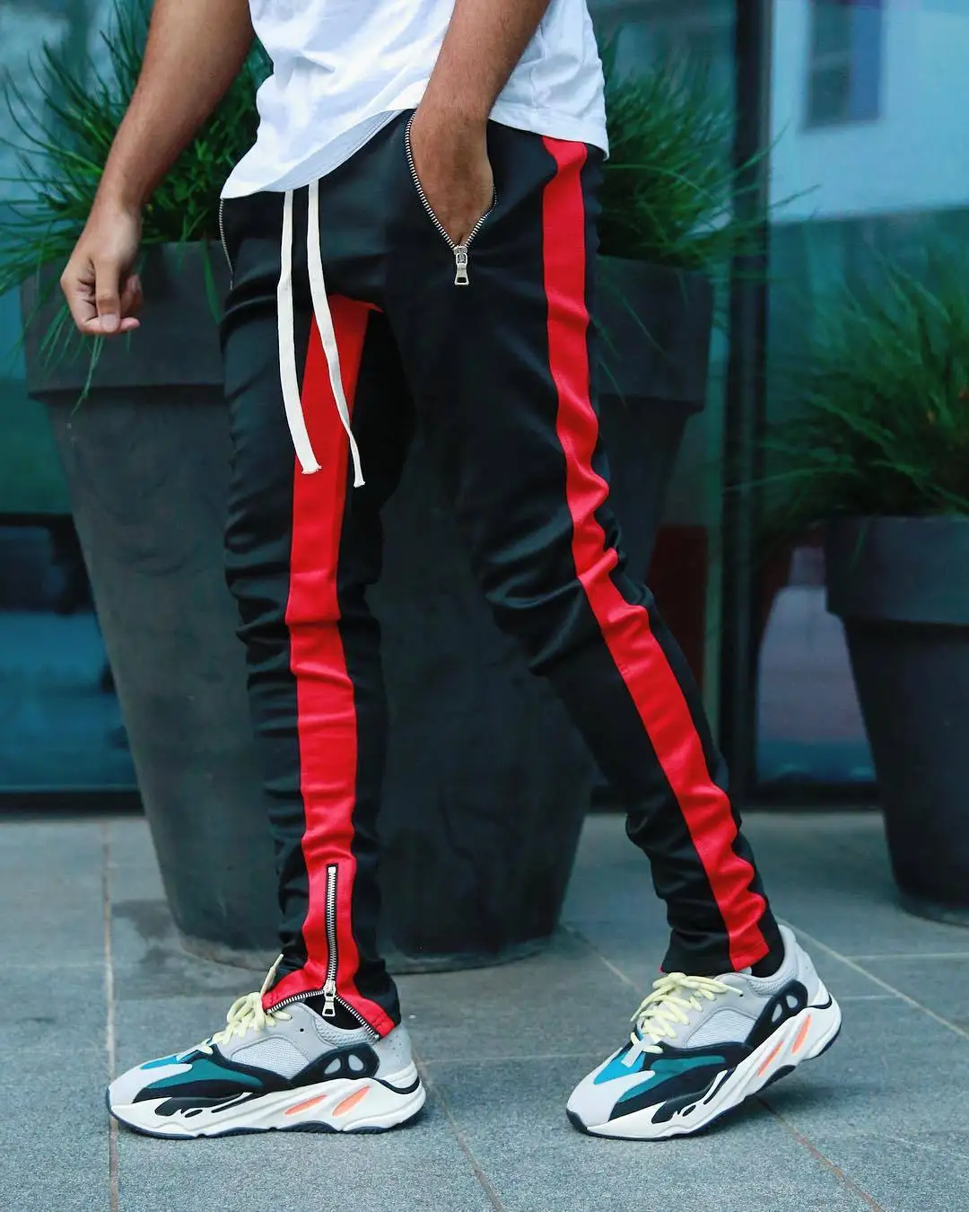 Новинка; уличная мода; фирменные повседневные спортивные брюки разных цветов в стиле хип-хоп; Узкие мужские брюки