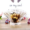 Shell Shaped Crystal Glass Fruit Bowl Decorative Glass Candy Bowl Snack Organizer Living Room Tableware Party Serving Glassware 5