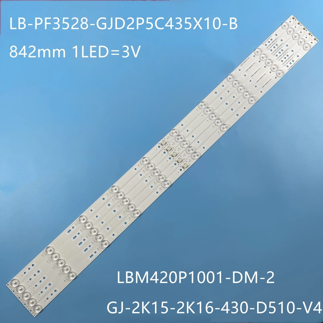 

LED Backlight strip for LBM430P1001-AJ-2S LB43003 V0_02 LB43101 BDM4350 BDL4330QL 43PFS4131 43PFS5531 43PUT4900 TPT430US