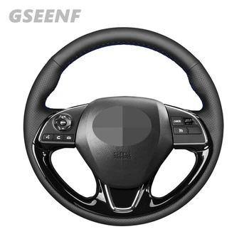 

Car Steering Wheel Cover For Mitsubishi ASX Outlander Mirage 2016-2019 Eclipse (Cross) Black Hand-stitched Artificial Leather