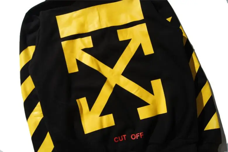 Religion arrow 19ss Off-White OW для мужчин и женщин унисекс осень зима Модная хлопковая Повседневная Свободная Толстовка с капюшоном толстовка с капюшоном куртка