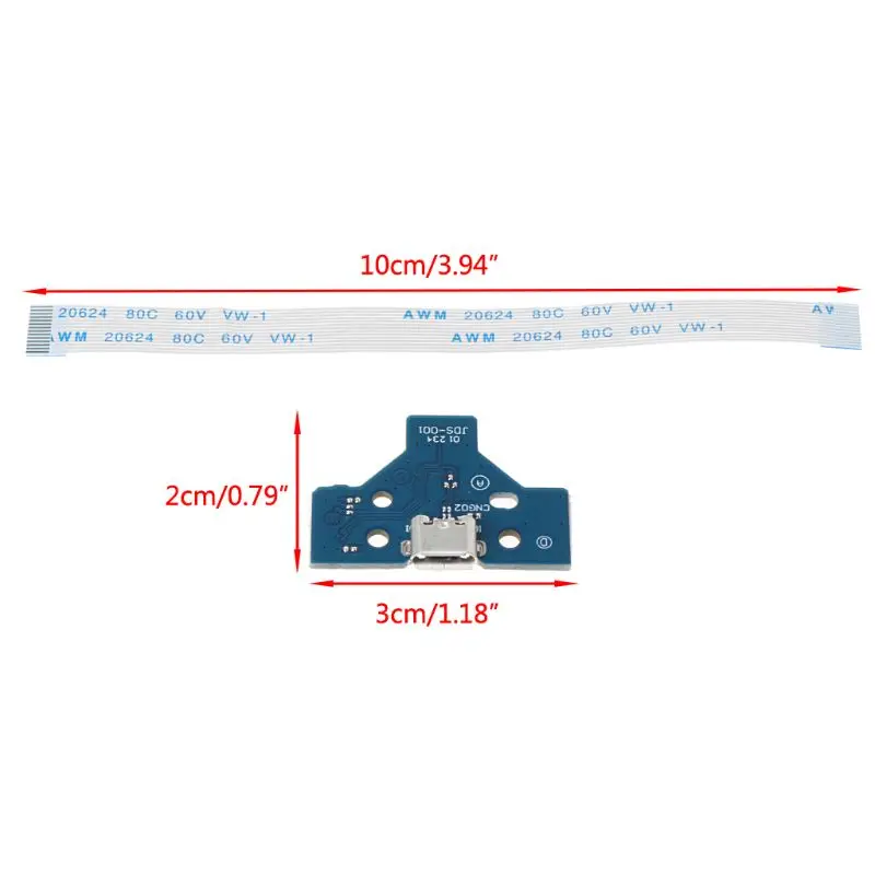 

14 Pin Handle Line USB Charging Port Board Flex Cable For PS4 Controller JDS-001