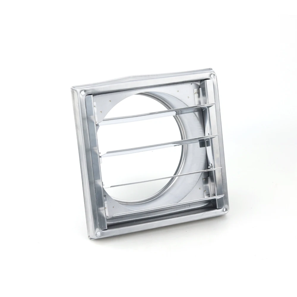 Air Vent Grille 100/125/150mm Stainless Steel Air Vent Duct Grill Wall Square Bathroom