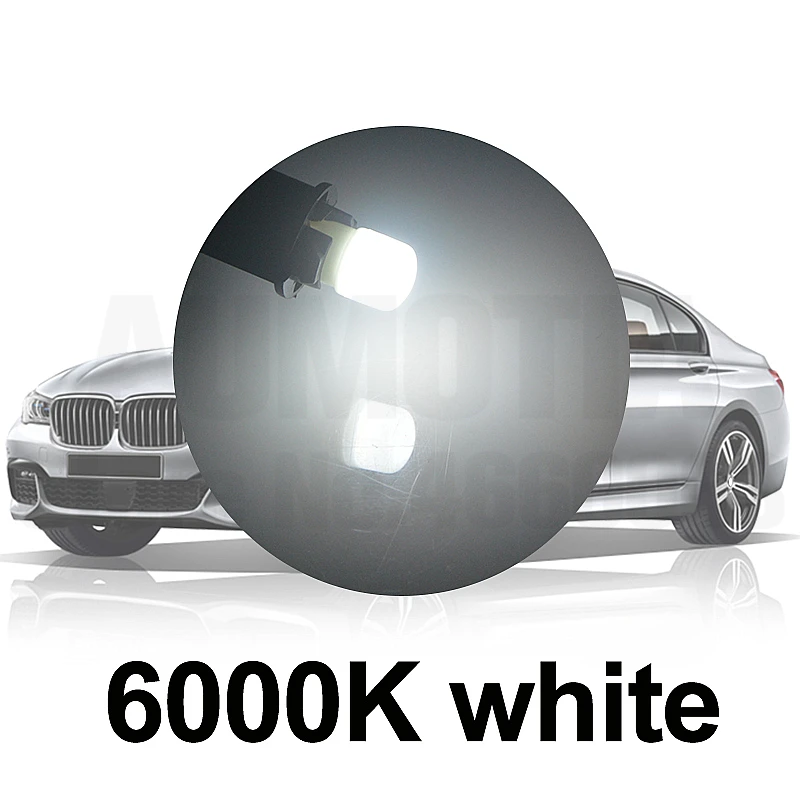 Белый 100x Автомобильный светодиодный T10 194 168 W5W 3 светодиодный s керамики светодиодный Авто интерьерный клиновидный габаритный фонарь номерного знака светильник - Испускаемый цвет: Белый