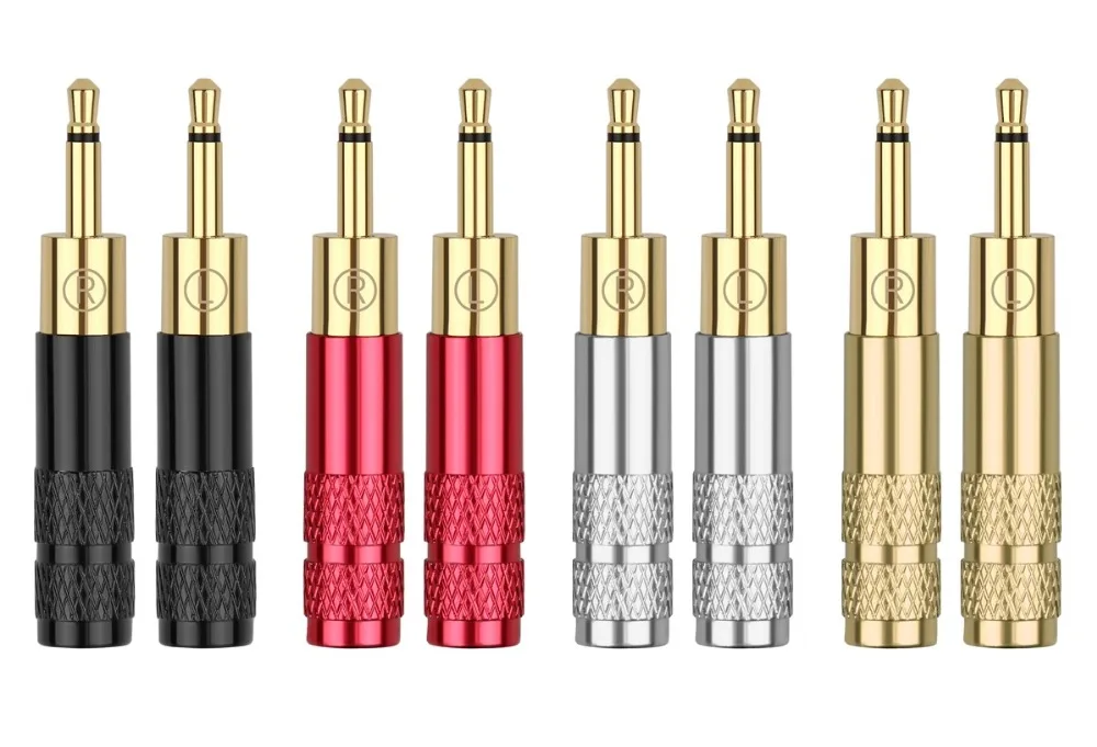 Earphone Pin 2 5mm Male Plug 2Pole Jack For HD700 he400i he1000 HiFi Headphone Adapter Gold Plated Copper Audio Connector