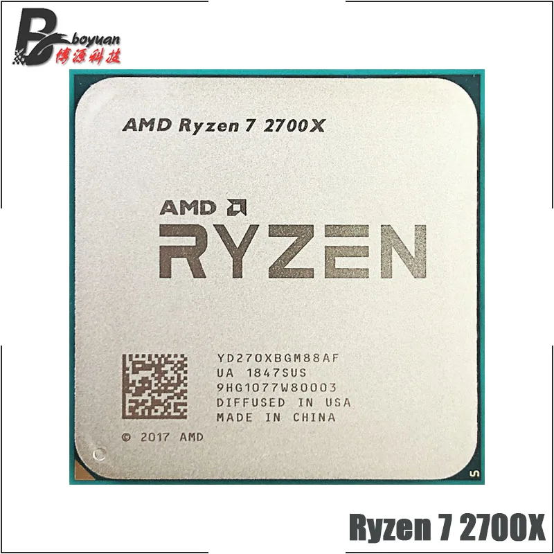 Процессор AMD Ryzen 7 2700X R7 YD270XBGM88AF 8 ядерный 16 поточный процессор Мб 3 Вт разъем AM4 105