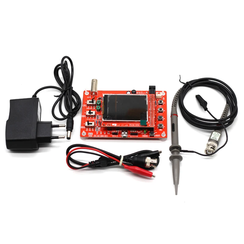 DIY 2.4" Inch Handheld Digital Oscilloscope 138 Osciloscopio Electronic Learning Kit 1Msps Portable P6100 Probe VS 150 digital oscilloscope oscilloscope probe kit oscilloscope probe
