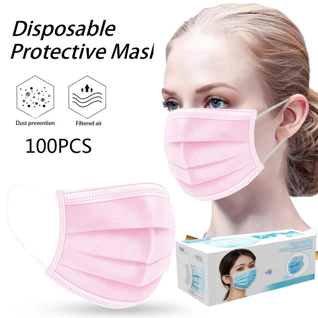 

2020 New Purifying Face scarf Cover 3 Layer Mouth Filter scarf 100 pcs