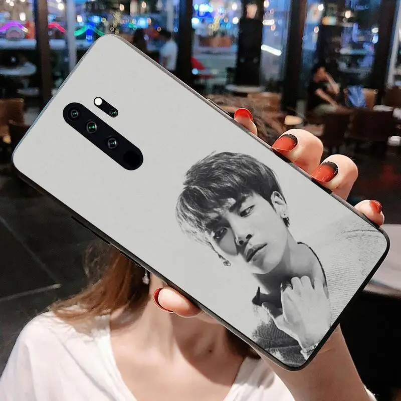 xiaomi leather case custom KPUSAGRT Shinee Jonghyun Đen Điện Thoại Ốp Lưng Cho Redmi Note 9 8 8T 8A 7 6 6A Đi Pro max Redmi 9 K20 4X xiaomi leather case case Cases For Xiaomi