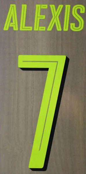 17 XHAKA S. CAZORLA GIROUD RAMSEY ALEXIS плеер Nameset горячая штамповка патч значки - Цвет: ALEXIS
