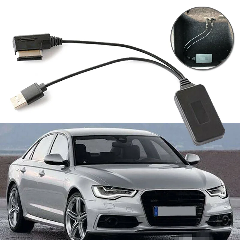 Автомобильный беспроводной AUX кабель адаптер Bluetooth модуль прикуривателя Запчасти для A4 A5 A7 A8 Q7 Автомобильная электроника Аксессуары
