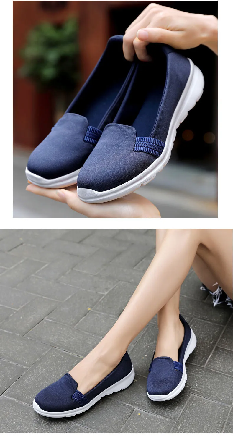 2020 Spring shoes woman sneakers shoes women Breathable Mesh shoes ballet flats ladies slip on flats loafers shoes Plus size (15)