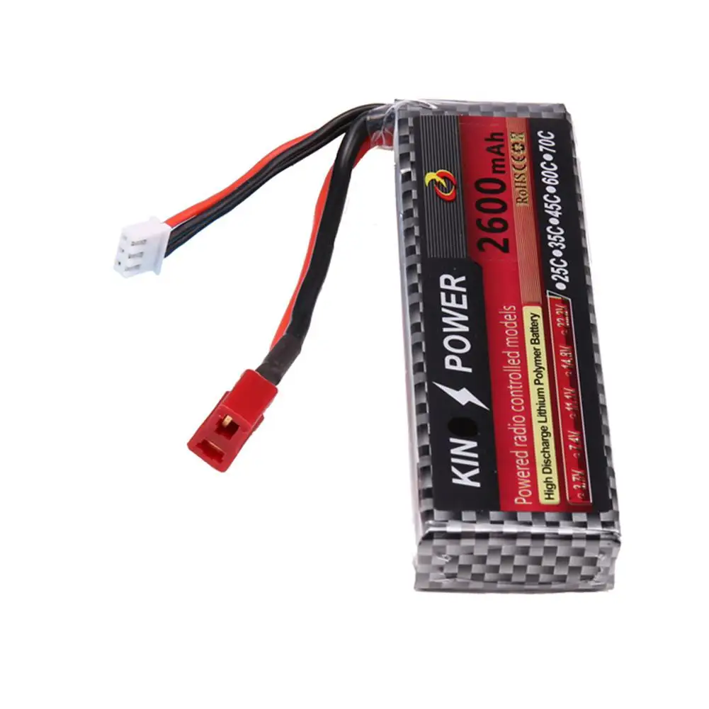 7,4 V 2600mAh Lipo батарея T разъем для WLtoys 1/14 144001 RC автомобилей запчасти для обновления