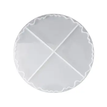 

2Pcs Silicone Interlocked Coaster Mold Irregular Cup Bowl Mats Epoxy Resin Molds