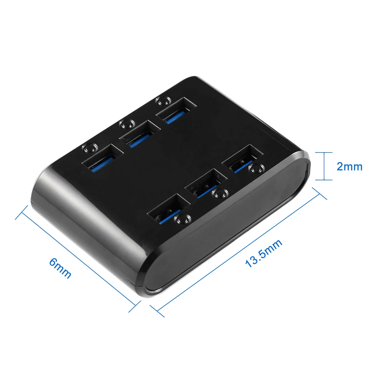 PUJIMAX-6-Ports Carregador USB para Celular, Hub Power