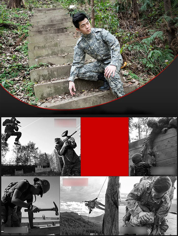 5 видов цветов, Мужская армейская Военная униформа, Тактический Костюм ACU, спецназ, боевая рубашка, пальто, штаны, комплект, камуфляжная одежда для солдат
