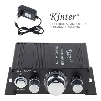 

MA170A 2CH Hi-Fi Car Audio Power Amplifier FM Radio Player Reverberation Function MP3 FM USB SD DVD Microphone Phone APP for Car