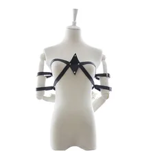 Ограничители жгут Пояс БДСМ топы с подтяжками тонкий корпус Связывание белье подвязки ремни регулируемые кожаные ремни