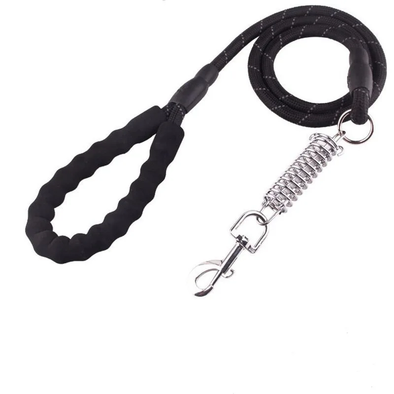 

Pet Traction Rope Dog Traction Belt Nylon Reflective Spring Proof Punch Traction Belt round Rope