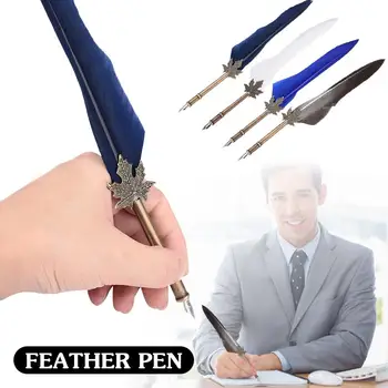 

Quill Pen Retro Classical Dipped in Water Without Ink Christmas Boys and Girls Quill Sets Pen Gift Boxes Birthday Practical