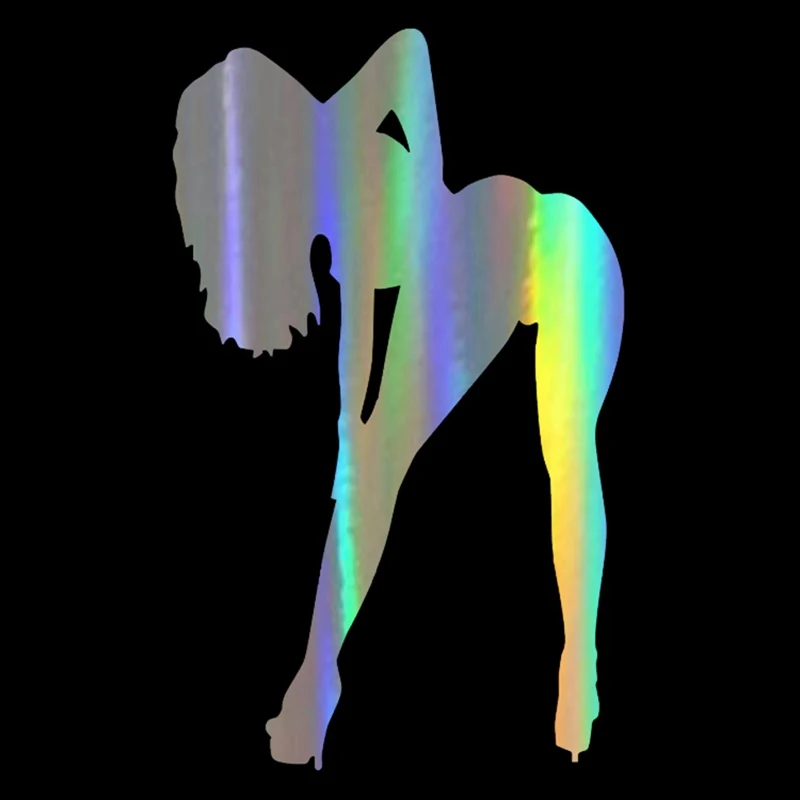 

New Reflective Reflective Car Stickers Decal Sexy Girls Temptation Bumper Motorcycle Cover Scratches Auto Accessories KK18*12cm