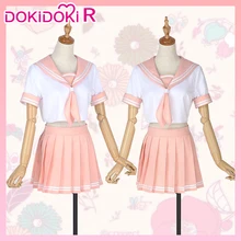 DokiDoki-R Fate/apocripha Astolfo Косплей Костюм Astolfo Матросская форма женские розовые костюмы игра Fate Косплей