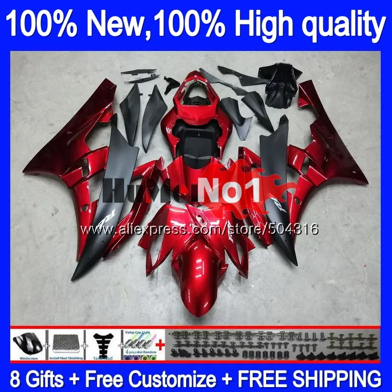 YZF-R6 для YAMAHA YZF R6 YZF-600 YZF 600 R 6 43MC. 28 YZF600 YZFR6 2008 2013 08 13, 14, 15, 16 лет Обтекатели металлический красное вино стекло