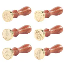 Ретро Карта конверт животный мир, растение запечатывания воск медь штамп DIY пользовательские поставки