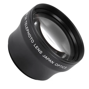 

37mm 2X nification High Definition Converter Telephoto Lens for 37mm 18-55 Focal Length Mount Camera Tele Photo Lens