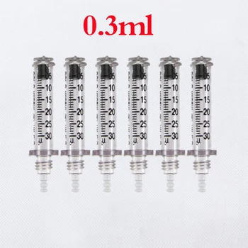 

no Needle Injector Syringe for Hyaluronic Acid Injections Pen Lip Filler Lifting Anti-wrinkle Sterile Ampoule Head 0.3ml 0.5ml