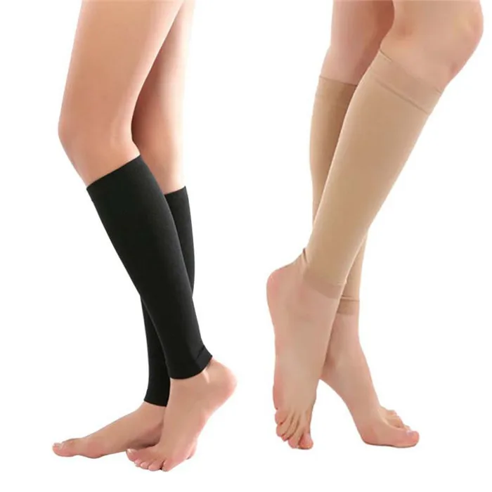 Снятие голени рукав Варикозная циркуляция вен компрессионные эластичные чулки поддержка ног 1 пара уличные носки