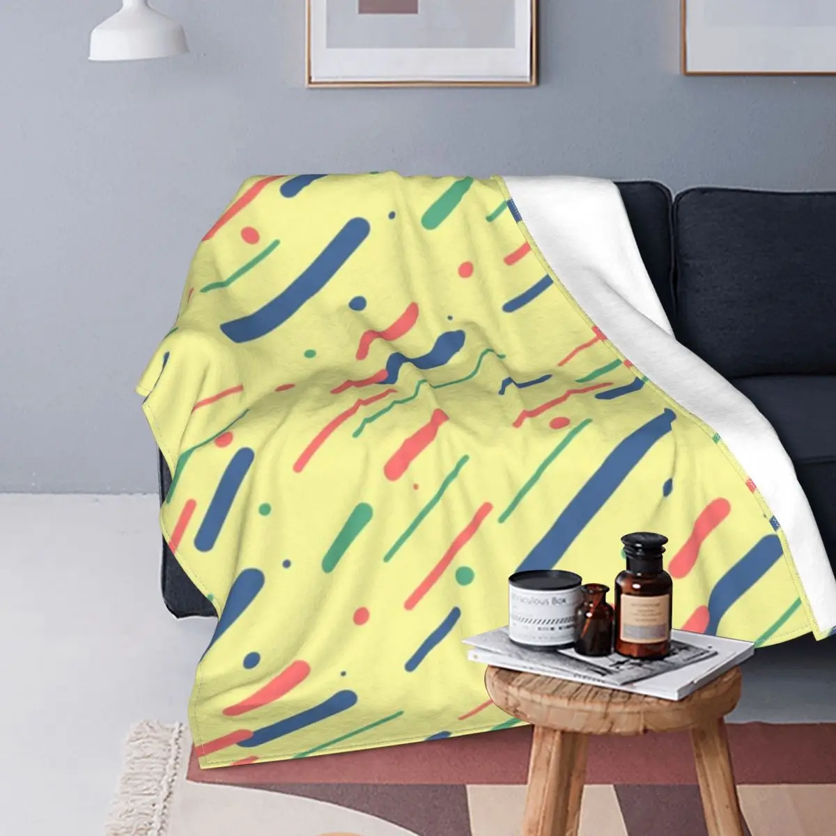 

Original Modern Liquid Design Winter Flannel Fleece Throw Blanket Shaggy Fuzzy Quilt Home sofa Bedroom Bedding Throws Child gift