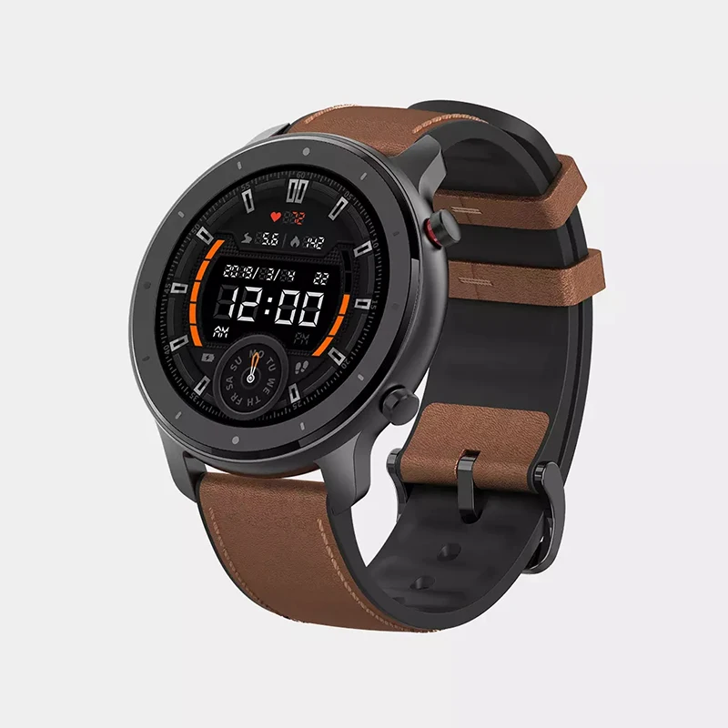 Xiaomi Amazfit GTR Смарт-часы 47mm5atm водонепроницаемые Смарт-часы 24 дня батарея управление музыкой кожаный силиконовый ремешок