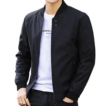 

Newest Solid Autumn Mens Jackets Male Casual Zipper Summer Jacket Men Spring Casual Outwear Men Thin Jacket Bomber